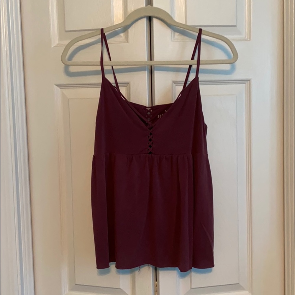 Maroon tank